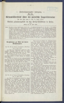 Gesamt&uuml;berblick &uuml;ber die Polnische Tagesliteratur 1916.06.20 R.25 Nr24