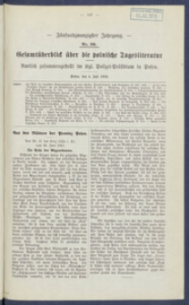 Gesamt&uuml;berblick &uuml;ber die Polnische Tagesliteratur 1916.07.04 R.25 Nr26