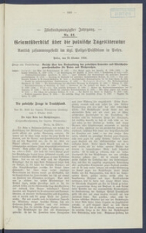 Gesamt&uuml;berblick &uuml;ber die Polnische Tagesliteratur 1916.10.24 R.25 Nr42