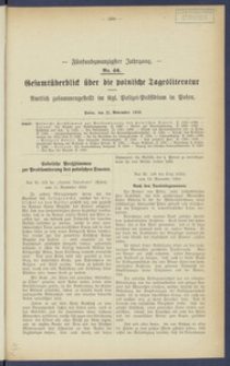 Gesamt&uuml;berblick &uuml;ber die Polnische Tagesliteratur 1916.11.21 R.25 Nr46