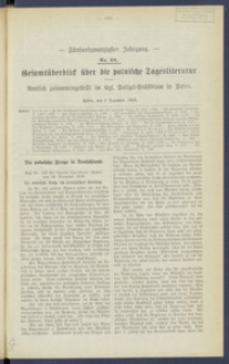 Gesamt&uuml;berblick &uuml;ber die Polnische Tagesliteratur 1916.12.05 R.25 Nr48