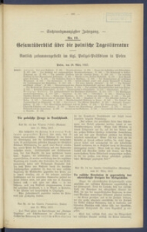 Gesamt&uuml;berblick &uuml;ber die Polnische Tagesliteratur 1917.03.28 R.26 Nr12
