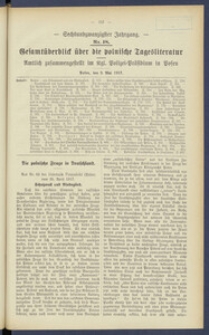 Gesamt&uuml;berblick &uuml;ber die Polnische Tagesliteratur 1917.05.09 R.26 Nr18