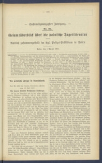 Gesamt&uuml;berblick &uuml;ber die Polnische Tagesliteratur 1917.08.01 R.26 Nr30