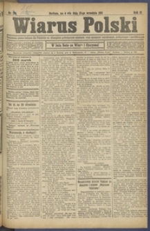 Wiarus Polski. 1911.09.13 R.21 Nr210 + dodatek