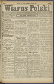 Wiarus Polski. 1911.11.04 R.21 Nr254 + dodatek