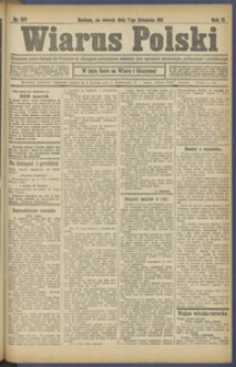 Wiarus Polski. 1911.11.07 R.21 Nr257 + dodatek