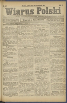 Wiarus Polski. 1911.11.18 R.21 Nr267 + dodatek