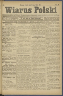 Wiarus Polski. 1911.12.19 R.21 Nr291 + dodatek