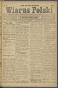 Wiarus Polski. 1911.12.27 R.21 Nr296 + dodatek