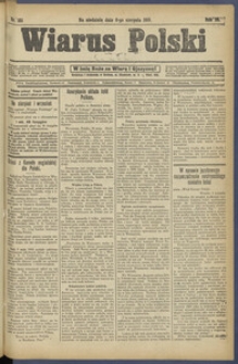 Wiarus Polski. 1915.08.08 R.25 Nr181