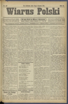 Wiarus Polski. 1915.08.15 R.25 Nr187