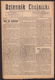 Dziennik Chojnicki : codzienne pismo polsko-katolickie połączone z Orędownikiem Powiatowym Starostwa Chojnickiego 1921.12.17 R.1 Nr290