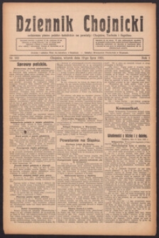 Dziennik Chojnicki : codzienne pismo polsko-katolickie połączone z Orędownikiem Powiatowym Starostwa Chojnickiego 1921.07.19 R.1 Nr162