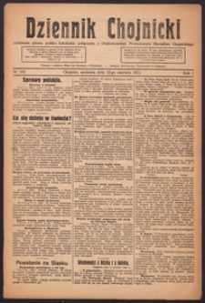 Dziennik Chojnicki : codzienne pismo polsko-katolickie połączone z Orędownikiem Powiatowym Starostwa Chojnickiego 1921.06.12 R.1 Nr132