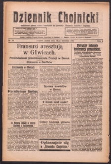 Dziennik Chojnicki : codzienne pismo polsko-katolickie połączone z Orędownikiem Powiatowym Starostwa Chojnickiego 1922.04.14 R.2 Nr84