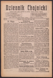 Dziennik Chojnicki : codzienne pismo polsko-katolickie połączone z Orędownikiem Powiatowym Starostwa Chojnickiego 1922.05.30 R.2 Nr120