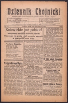 Dziennik Chojnicki : codzienne pismo polsko-katolickie połączone z Orędownikiem Powiatowym Starostwa Chojnickiego 1922.06.23 R.2 Nr139