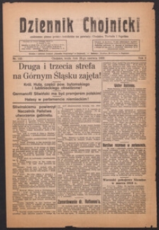 Dziennik Chojnicki : codzienne pismo polsko-katolickie połączone z Orędownikiem Powiatowym Starostwa Chojnickiego 1922.06.28 R.2 Nr143