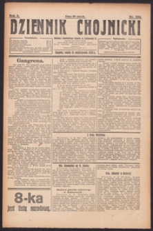Dziennik Chojnicki : codzienne pismo polsko-katolickie połączone z Orędownikiem Powiatowym Starostwa Chojnickiego 1922.10.14 R.2 Nr234