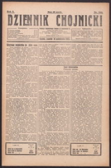 Dziennik Chojnicki : codzienne pismo polsko-katolickie połączone z Orędownikiem Powiatowym Starostwa Chojnickiego 1922.10.26 R.2 Nr244