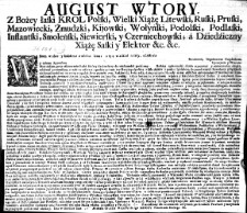 [Uniwersał w sprawie opłat na wojsko]