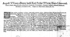 [Uniwersał wydany przy wkraczaniu w granice Rzeczypospolitej]