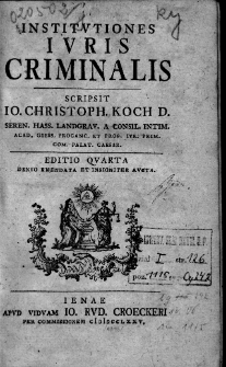 Institutiones Iuris Criminalis