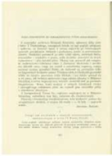 Kilka dokumentów do charakterystyki Tytusa Działyńskiego. Pamiętnik Biblioteki Kórnickiej Z. 1.