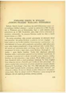 Poprawki tekstu w wydaniu "Ogrodu fraszek" Wacława Potockiego. Pamiętnik Biblioteki K&oacute;rnickiej Z. 4.
