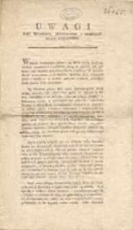 Uwagi nad wolnością drukowania y przedaży ksiąg publiczney