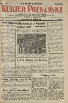 Kurier Poznański 1932.10.22 R.27 nr485