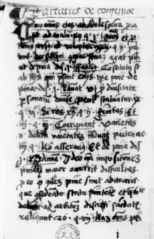 Tractatus de confessione - Formularz bernardyński z początku XVI w.