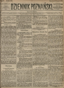 Dziennik Poznański 1874.11.26 R.16 nr271
