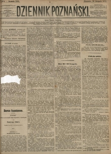 Dziennik Poznański 1874.11.29 R.16 nr274