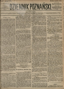 Dziennik Poznański 1874.12.01 R.16 nr275