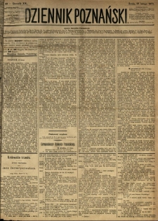 Dziennik Poznański 1878.02.27 R.20 nr48