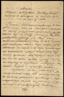 R&oacute;żne materiały dotyczące powstania styczniowego, m.in. Mowa Władysława Czartoryskiego, adresy, sprawozdania z udziału w bitwach