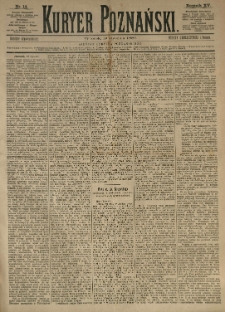 Kurier Poznański 1886.01.19 R.15 nr14