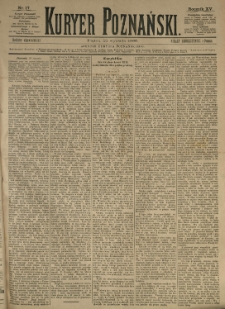 Kurier Poznański 1886.01.22 R.15 nr17