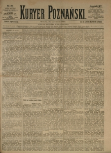 Kurier Poznański 1886.01.30 R.15 nr24