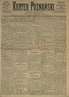 Kurier Poznański 1886.02.04 R.15 nr27