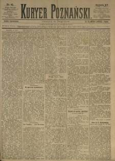 Kurier Poznański 1886.02.25 R.15 nr45