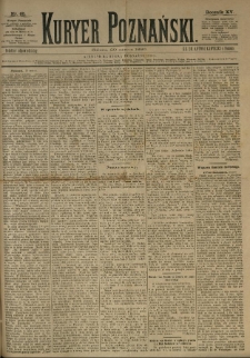 Kurier Poznański 1886.03.20 R.15 nr65