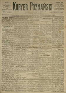 Kurier Poznański 1886.03.28 R.15 nr71