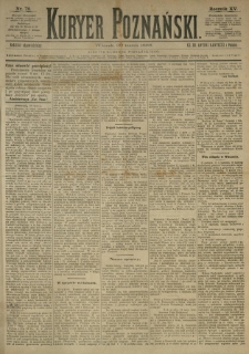 Kurier Poznański 1886.03.30 R.15 nr72
