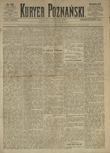 Kurier Poznański 1886.11.11 R.15 nr258