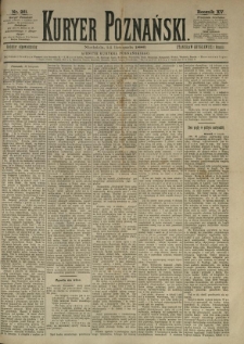 Kurier Poznański 1886.11.14 R.15 nr261