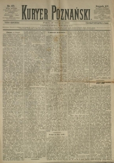 Kurier Poznański 1886.11.26 R.15 nr271