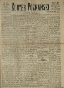 Kurier Poznański 1886.12.01 R.15 nr275